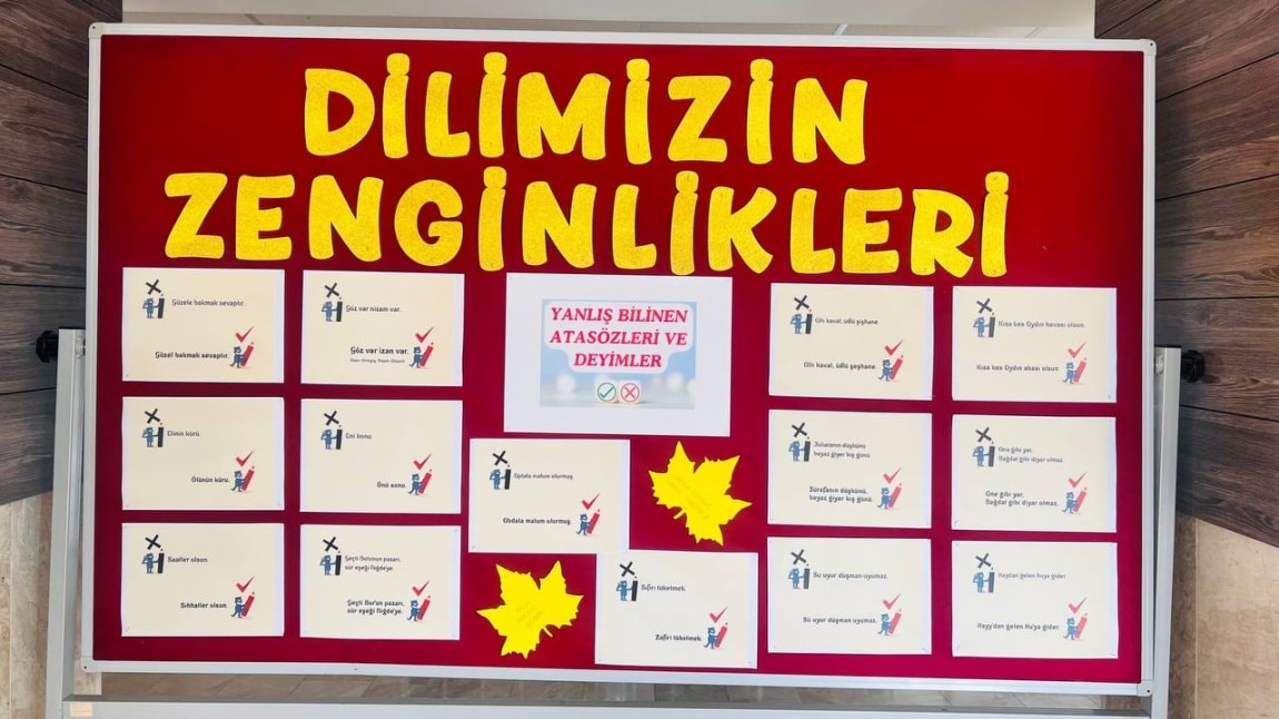 DİLİMİZİN ZENGİNLİKLERİ ŞUBAT AYIFAALİYETLERİ   “TÜRKÇEDE ATASÖZLERİ VE DEYİMLER”